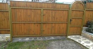 Купить распашные ворота деревянные Сибай, цена от 2775 руб.